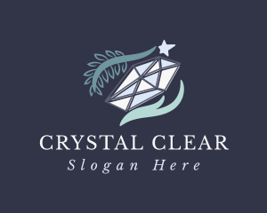 Hand Branch Diamond logo design