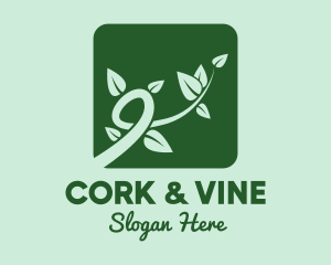 Gree Vine Leaves logo design