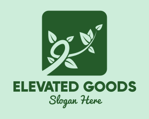 Gree Vine Leaves logo design