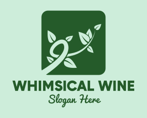 Gree Vine Leaves logo design