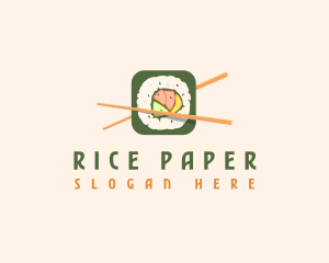 Japanese Cuisine Sushi logo design