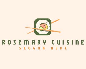 Japanese Cuisine Sushi logo design