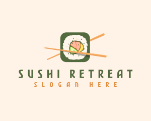 Japanese Cuisine Sushi logo design