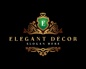 Elegant Crest Shield logo design