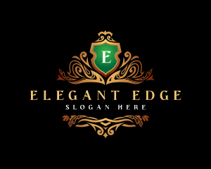 Elegant Crest Shield logo design