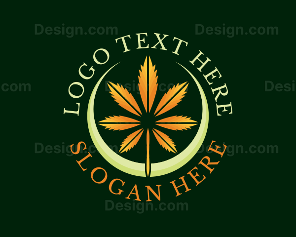 Dried Cannabis Leaf Logo