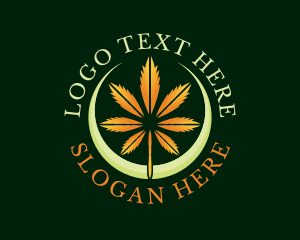 Dried Cannabis Leaf logo