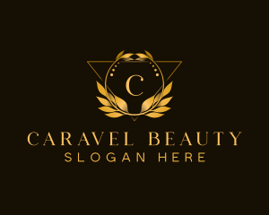 Luxury Wreath Leaf logo design