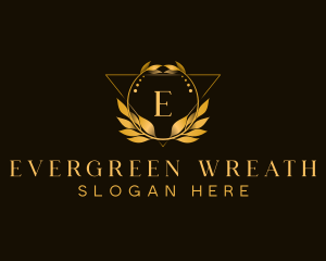 Luxury Wreath Leaf logo design