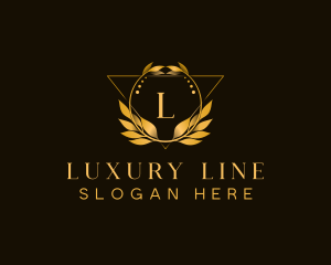 Luxury Wreath Leaf logo design