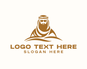 Bedouin Arabic Man logo