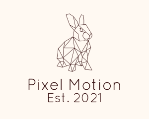 Geometric Rabbit Animal  logo design