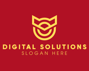 Digital Cat Outline logo