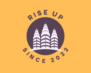 High Rise Urban Cityscape logo design