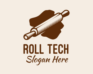 Pastry Rolling Pin logo design