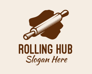 Pastry Rolling Pin logo design