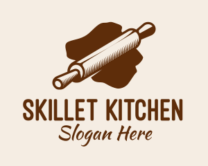 Pastry Rolling Pin logo design