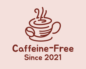 Hot Coffee Cup logo design