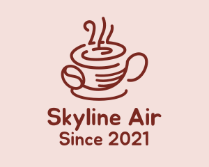 Hot Coffee Cup logo