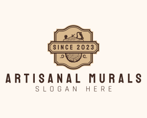 Wooden Planer Log logo design