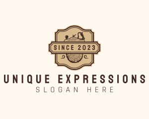 Wooden Planer Log logo design