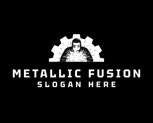 Industrial Metal Welding Gear logo design
