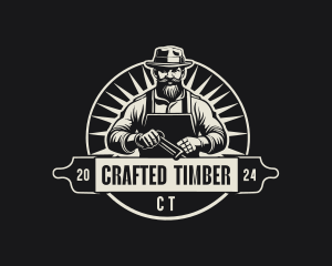 Hipster Blacksmith Ironworks logo design