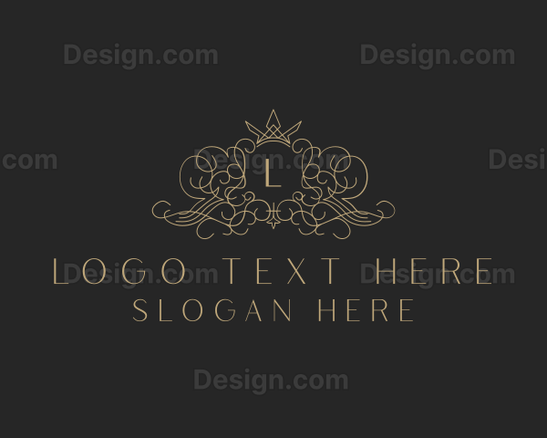 Ornamental Crown Decorative Boutique Logo