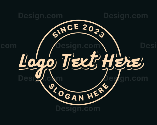 Round Script Business Logo