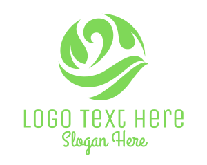 Green Leaf Sphere logo