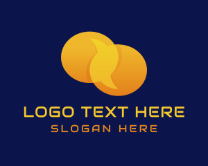 Yellow Messaging App logo design