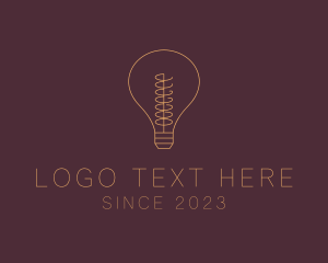 Minimalist Energy Bulb logo