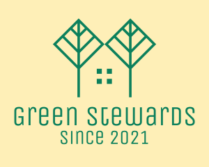 Green Tree House  logo design