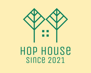 Green Tree House  logo design