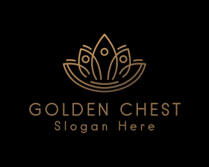 Golden Lotus Wellness logo design