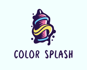 Spray Paint Splatter logo design