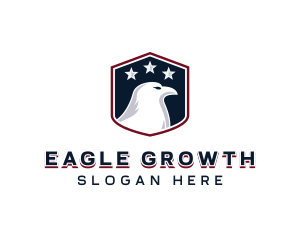 Patriotic American Eagle logo design