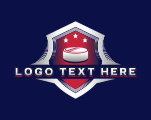 Hockey Puck Shield logo