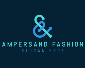 Intertwined Ampersand Lettering logo