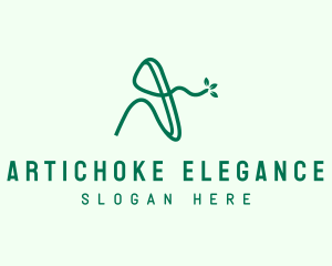 Elegant Eco Letter A logo design