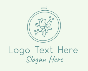 Natural Floral Handcrafted Embroidery logo