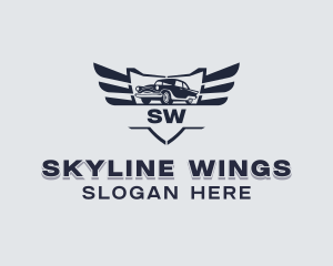 Car Wings Detailing logo design