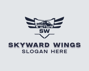 Car Wings Detailing logo design