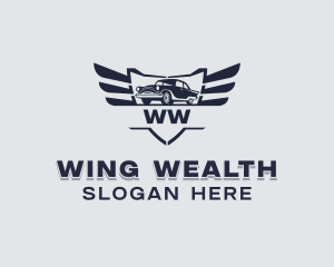 Car Wings Detailing logo design