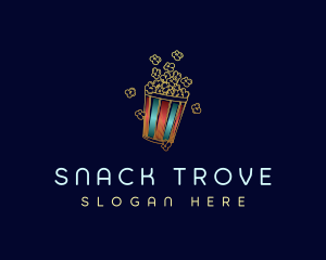 Popcorn Food Snack logo