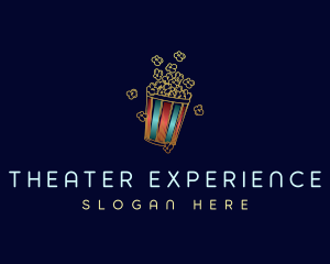 Popcorn Food Snack logo