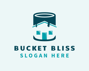 Home Paint Bucket logo design