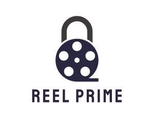 Padlock Film Reel logo design