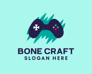 Graffiti Bone Controller logo design