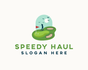 Sports Golf Course Logo